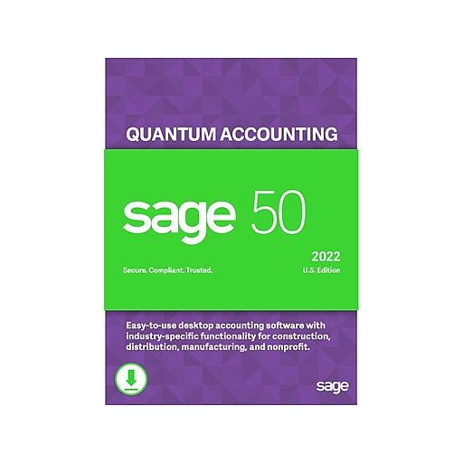 Sage 50 Quantum Accounting for 5 Users, Windows, Download (PTQ52022ESDCSRT)