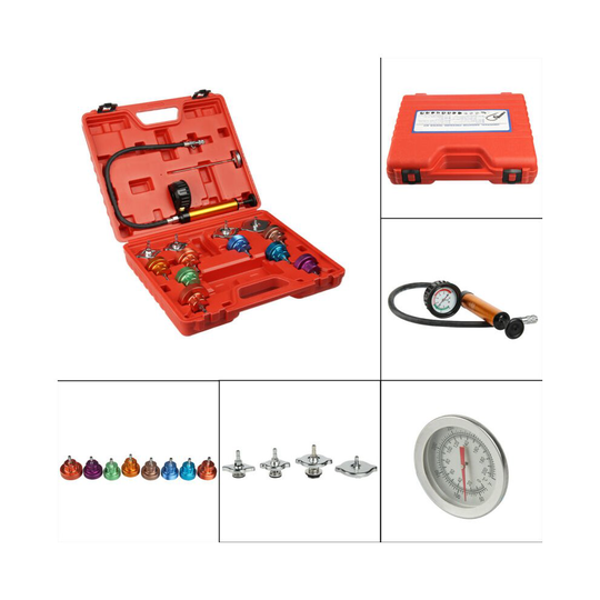Buy Hot 15PCS Radiator Pressure Tester Kit Cooling System Detector Online