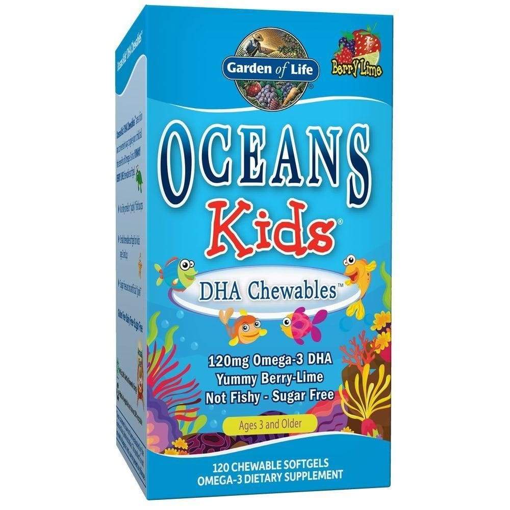 Oceans Kids DHA Chewables Omega-3, Berry Lime - 120 chewable softgels