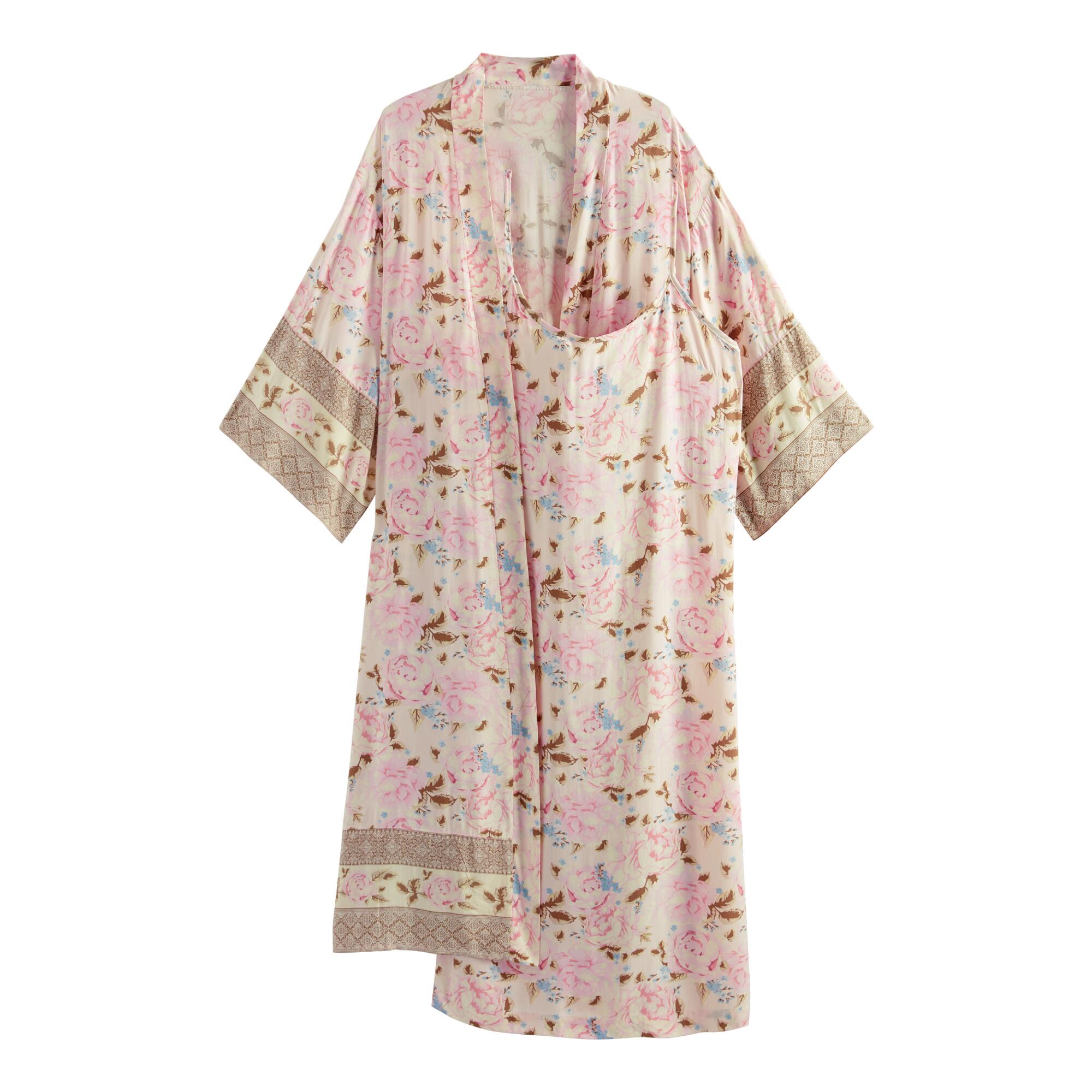 Peach Cherry Blossom Pajama Collection by World Market