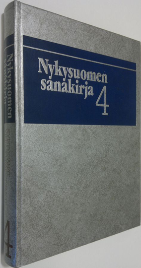 Osta Nykysuomen sanakirja 4 : Nykysuomen sivistyssanakirja : vierasperäiset  sanat netistä 