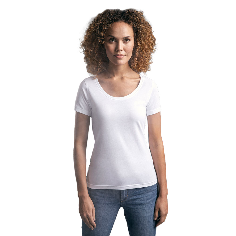 EXCD T-Shirt Damen, Weiß, XL