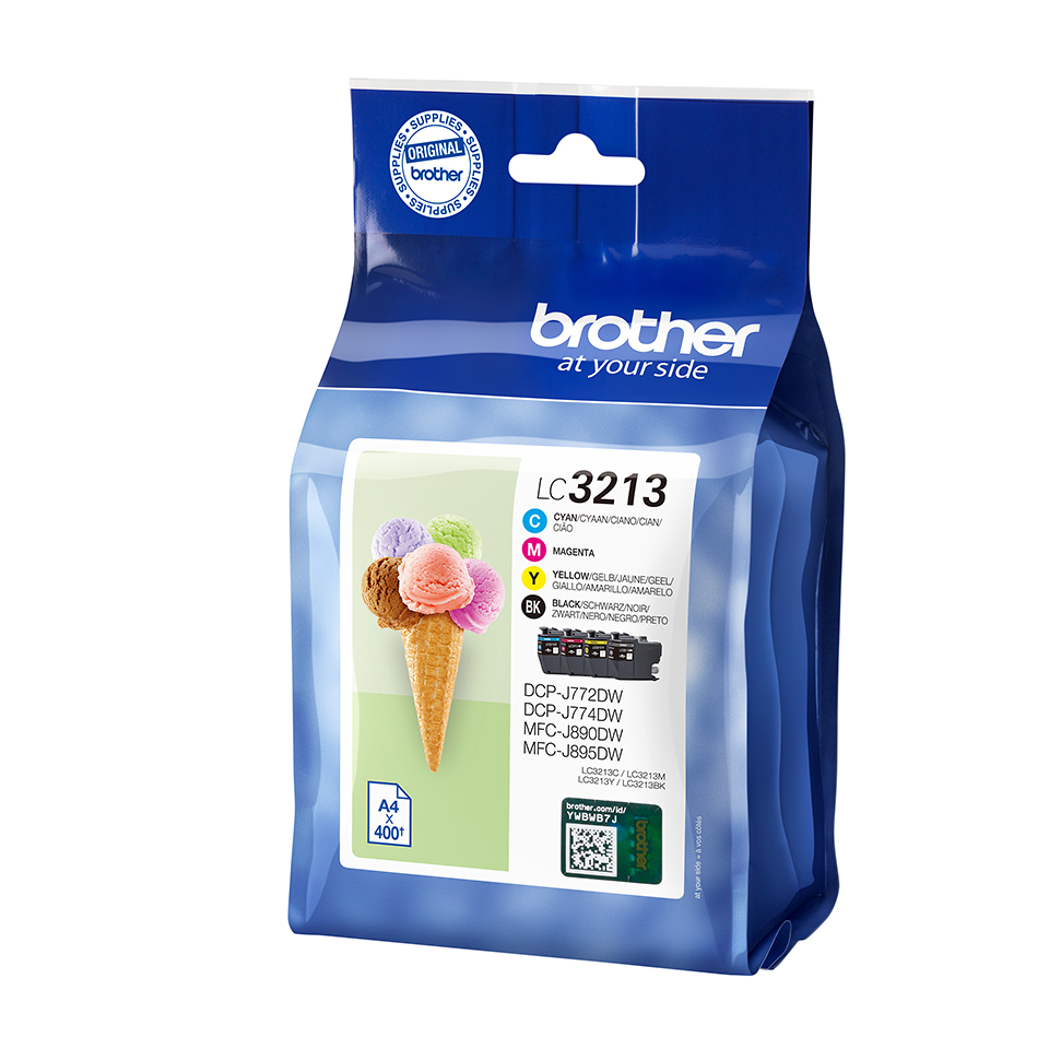 Brother LC-3213VAL Ink cartridge multi pack, 400 pages, Pack qty 4