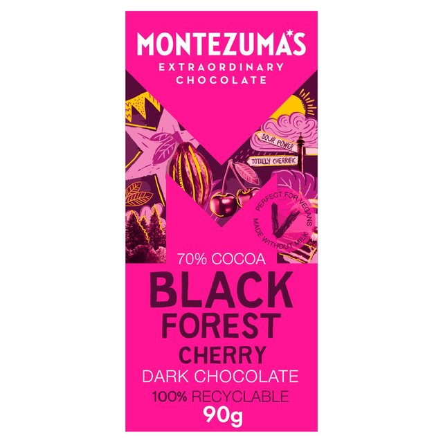 Montezuma's Black Forest Dark Chocolate with Cherry