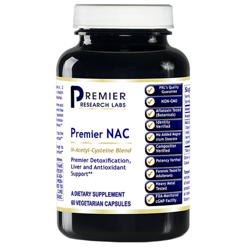 Premier Research Labs NAC 300 Mg N-Acetyl-Cysteine Blend 60 Veg Capsules