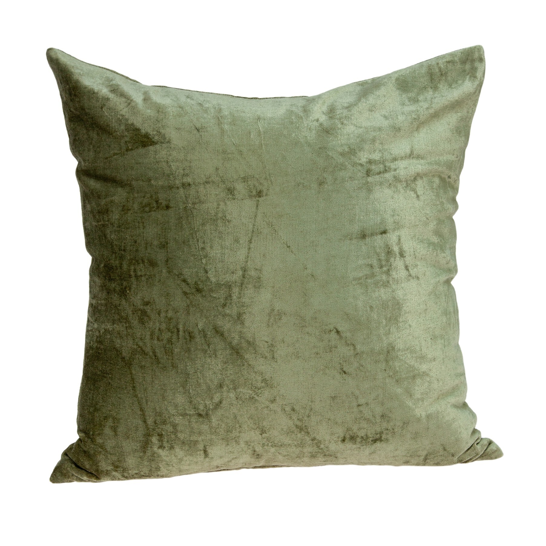 HomeRoots Jordan Olive Standard Cotton Viscose Blend Pillow Case in Green | 334180