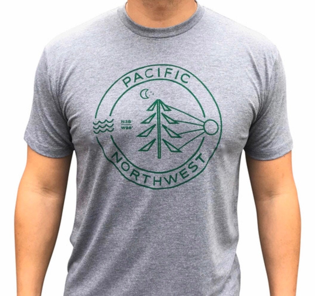 Evergreen Pnw Tri Blend Men's/Unisex T-Shirt
