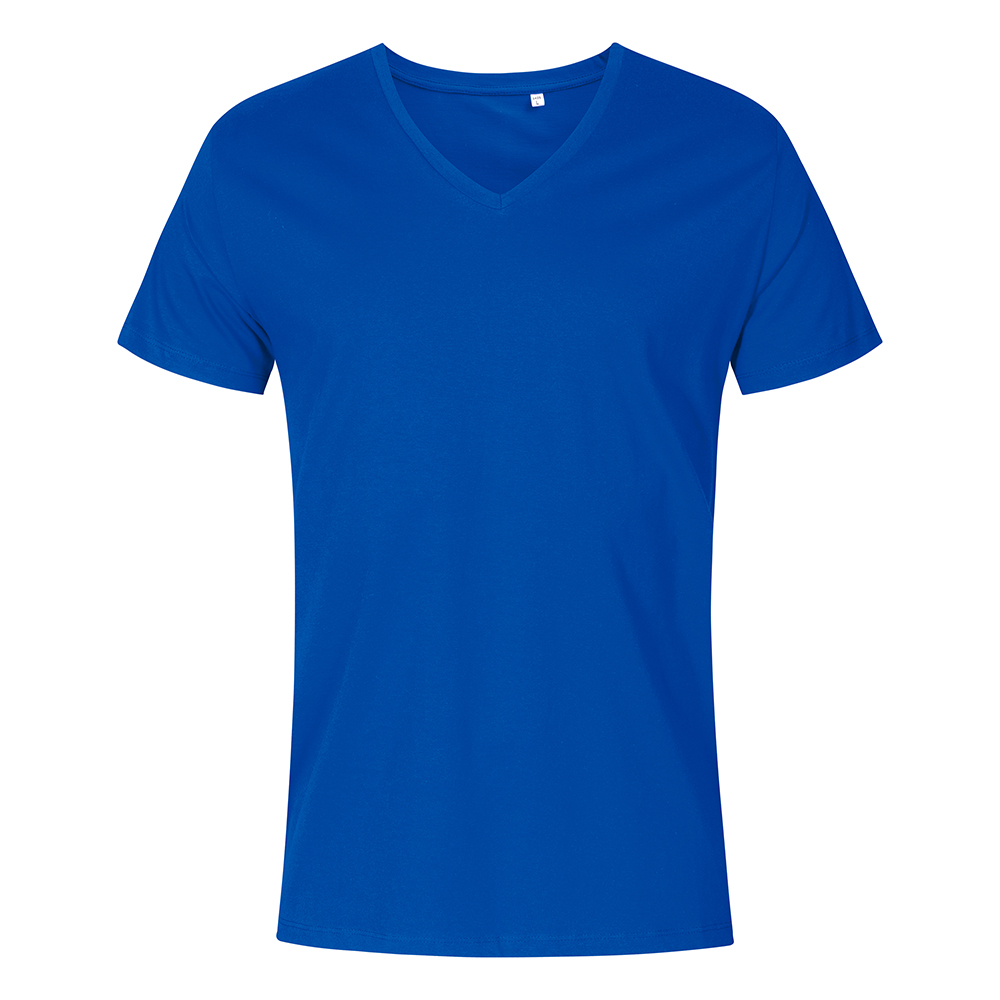 X.O V-Ausschnitt T-Shirt Plus Size Herren, Azurblau, XXXL