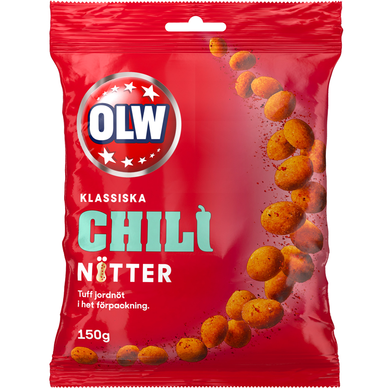 OLW Chili Nuts 150g - 34% rabatt