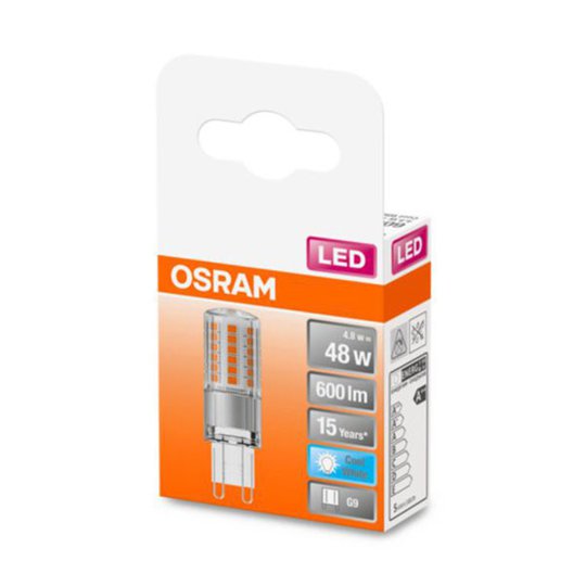 OSRAM kaksikantainen LED-lamppu G9 4,8W 4 000 K