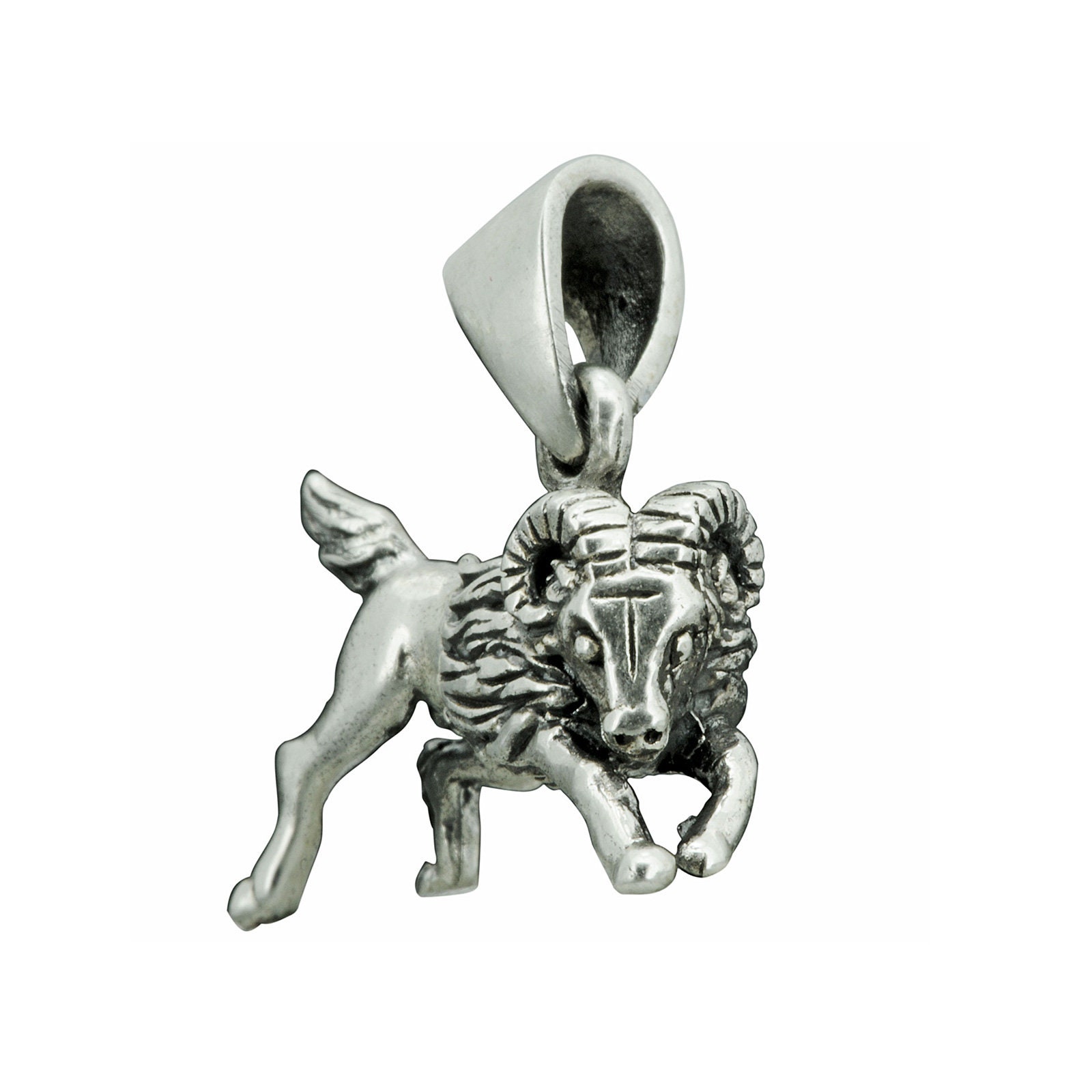 Ram Zodiak Pendant 4 G Solid 925 Sterling Silver Beldiamo