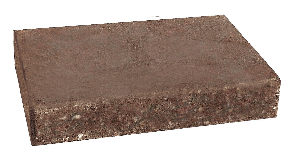 Country Stone 12-in L x 2-in H x 8-in D Autumn Blend Retaining Wall Cap in Red | 043803