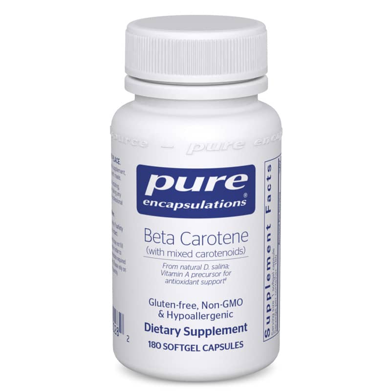 Pure Encapsulations Beta Carotene (with mixed carotenoids) 180 Softgels