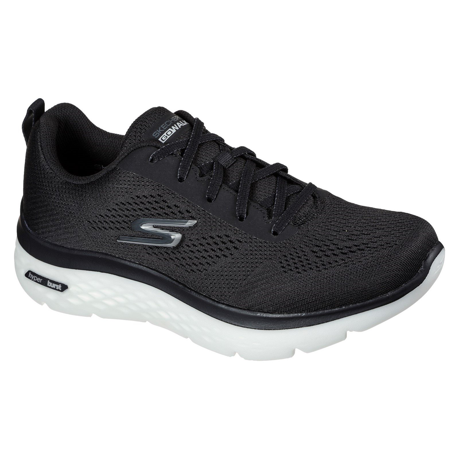 Skechers Men's Go Walk Hyper Burst Trainer Various Colours 32725 - Black/White 6