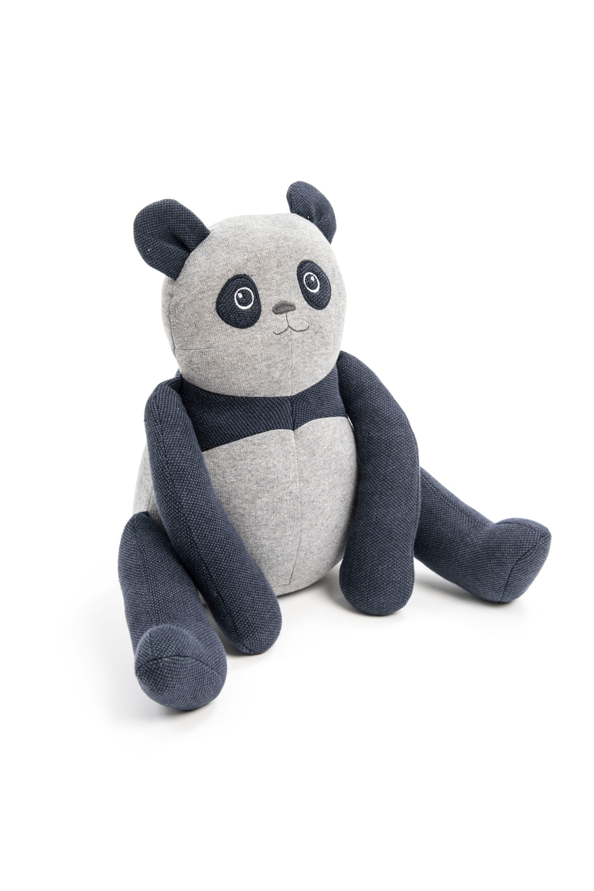 Smallstuff - Head Rests Toy Sitting Cushion - Denim Panda