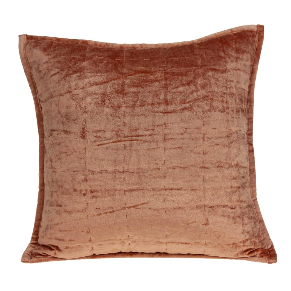HomeRoots Jordan Orange Standard Cotton Viscose Blend Pillow Case | 334261
