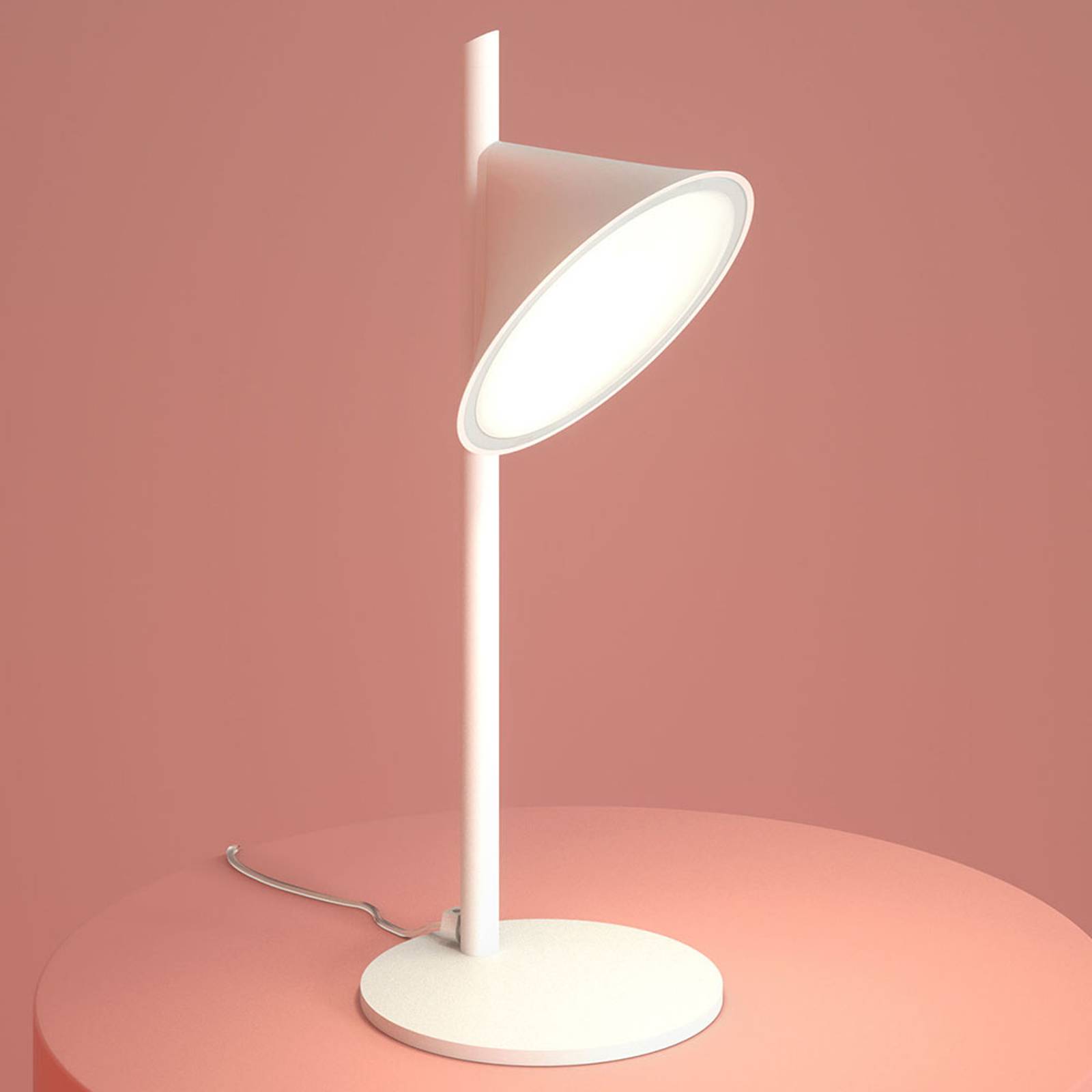 Axolight Orchid LED-pöytälamppu, valkoinen