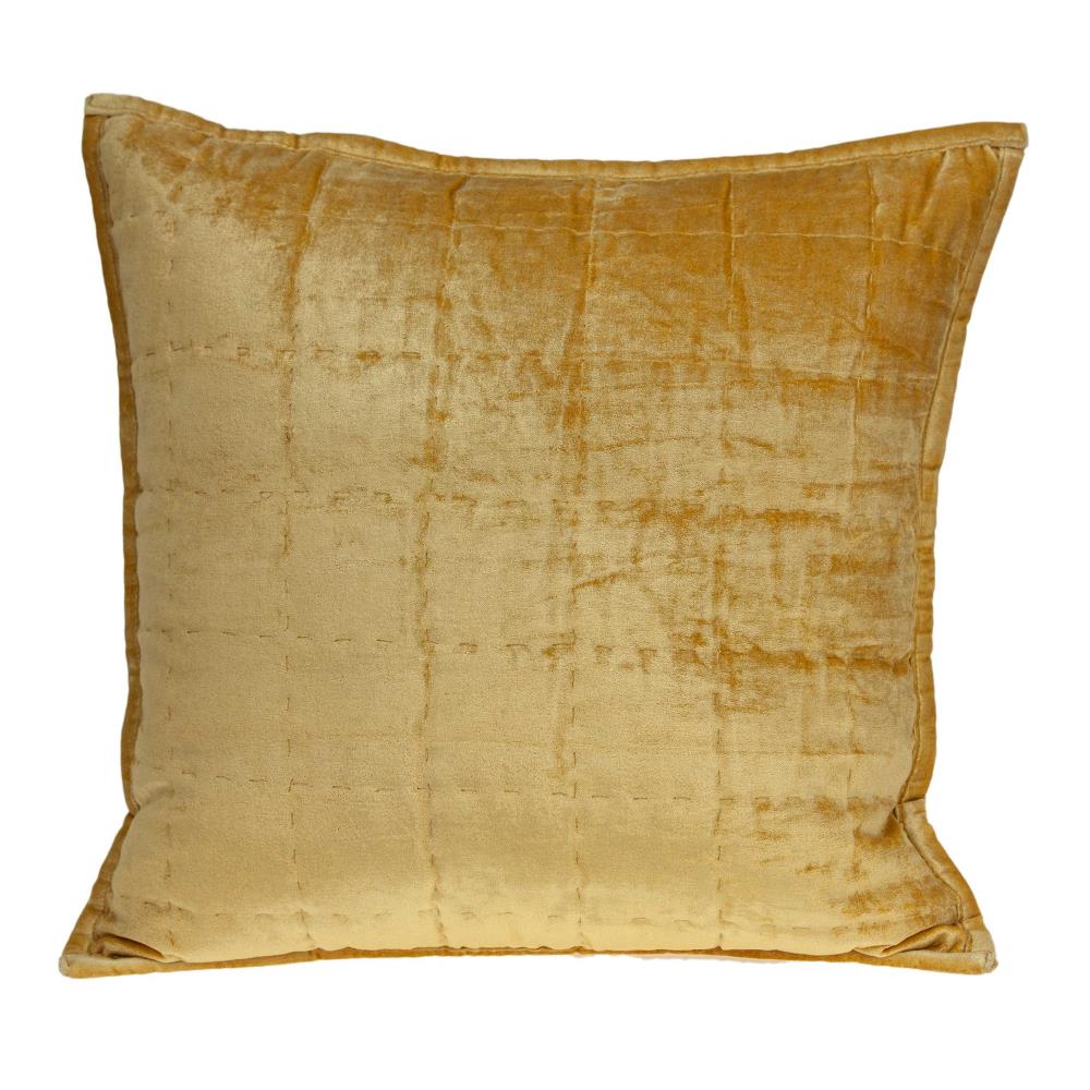 HomeRoots Jordan Yellow Standard Cotton Viscose Blend Pillow Case | 334258