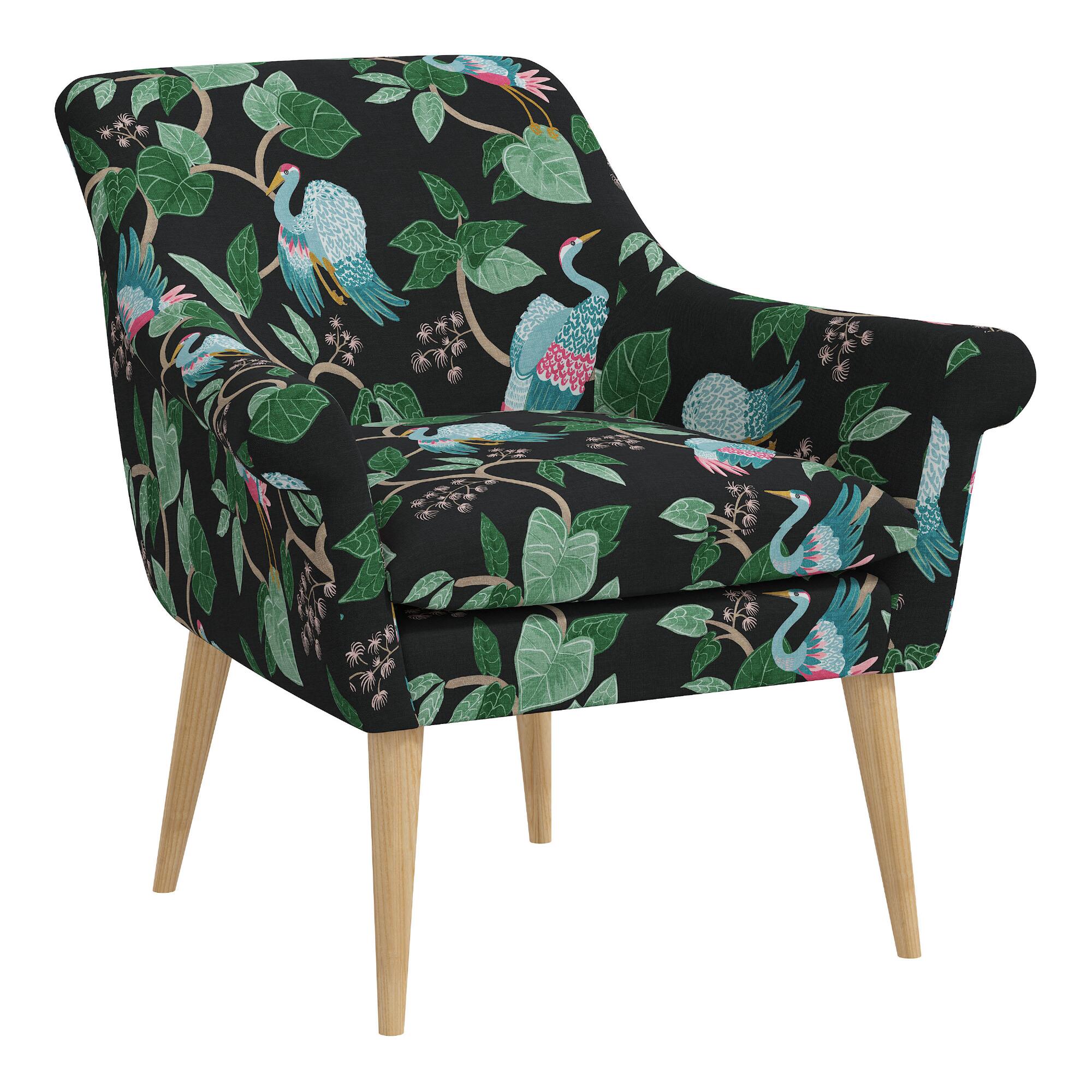 Print Layla Upholstered Chair: Pink by World Market
