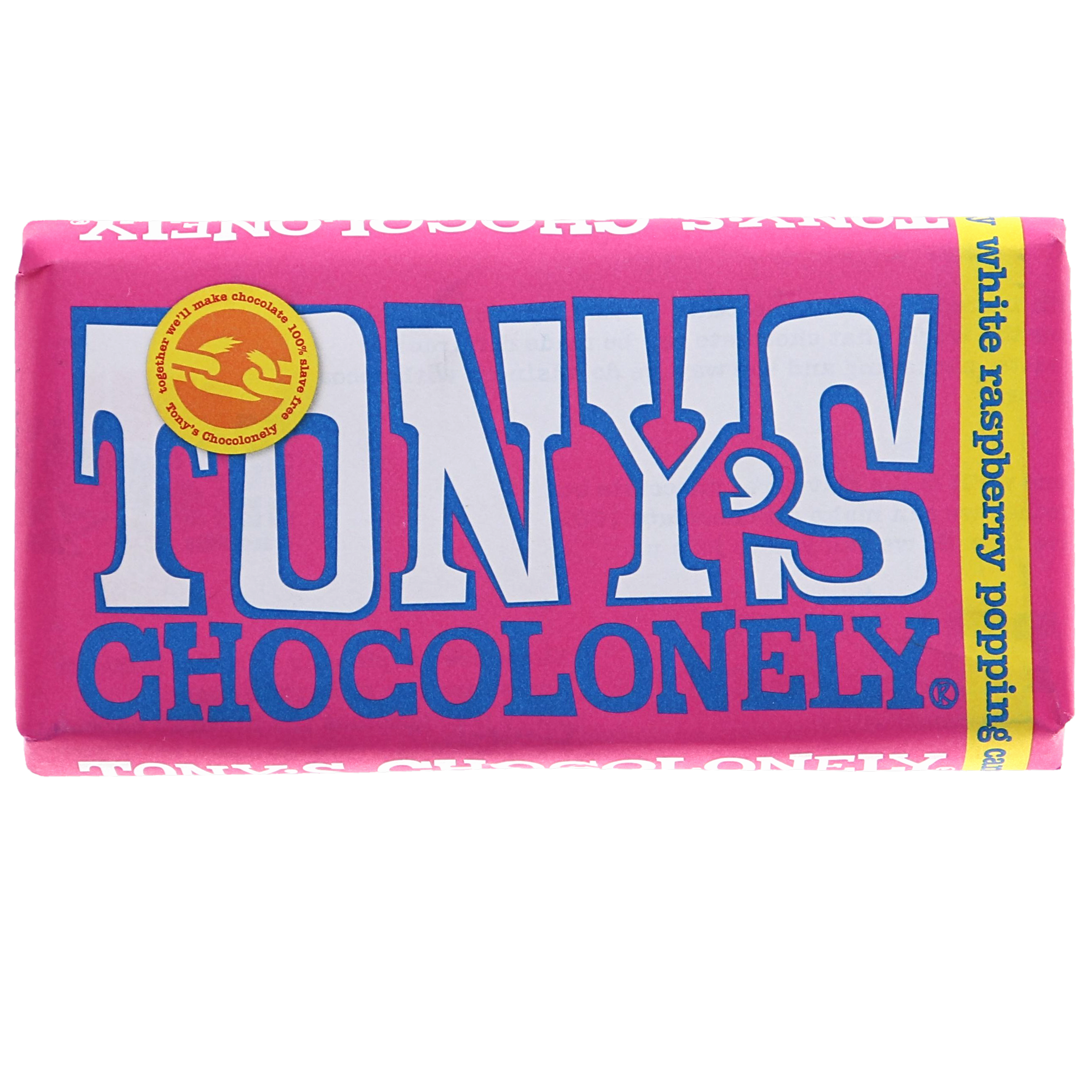 Tony's Chocolonely Tony White Chocolate m. Rasberry - 29% rabat