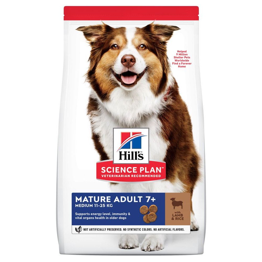 Hill's Science Plan Mature Adult 7+ Medium with Lamb & Rice - 14kg