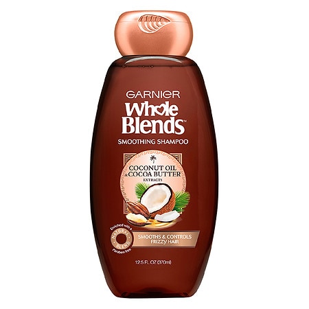 Garnier Whole Blends Smoothing Shampoo with Coconut Oil & Cocoa Butter Extracts - 12.5 fl oz