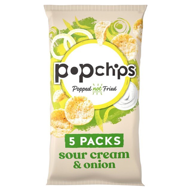 popchips Sour Cream & Onion Multipack Crisps