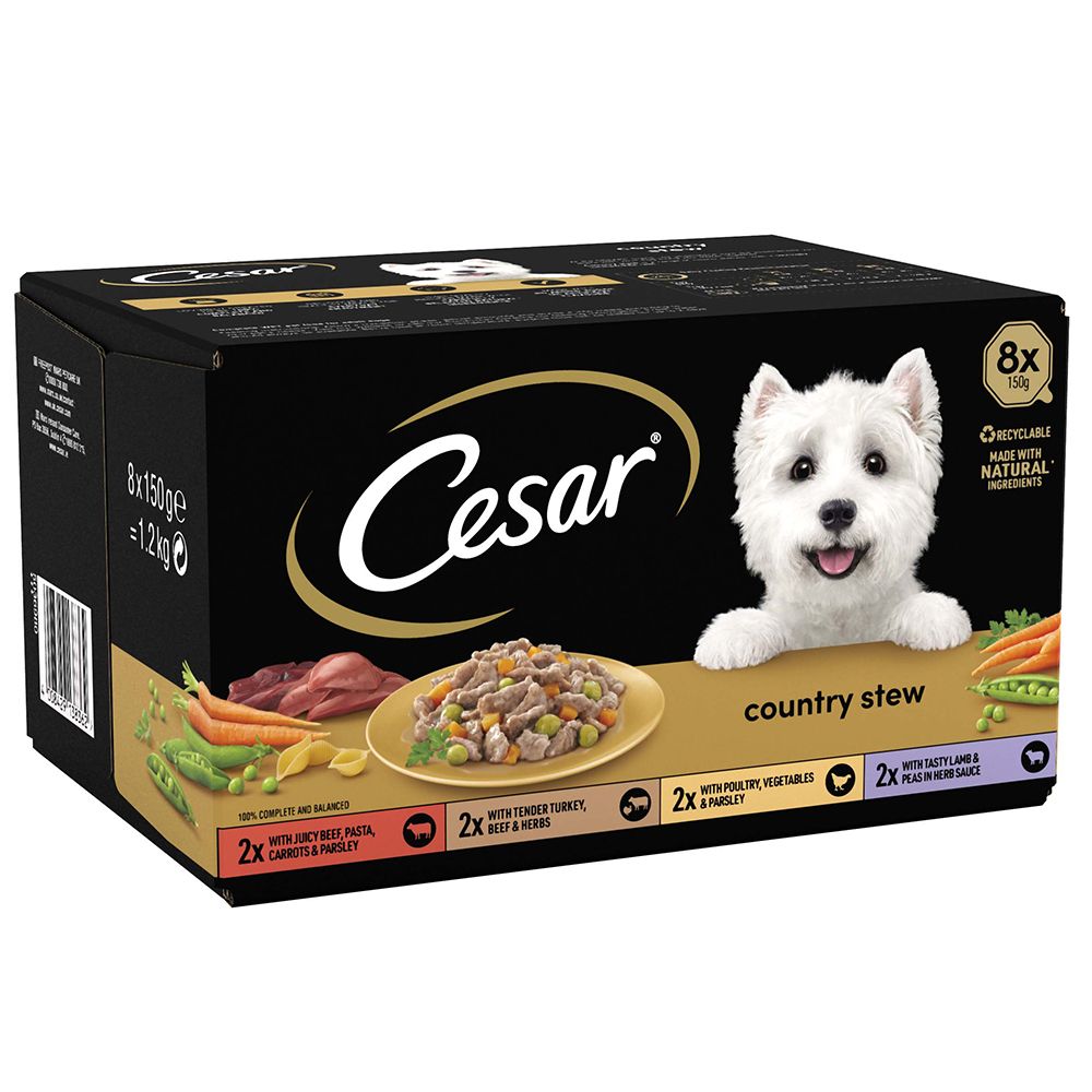 Cesar Country Stew Mixed Pack - 8 x 150g