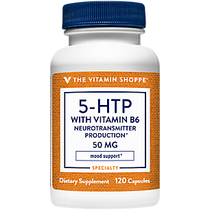 5-HTP with Vitamin B6 for Mood Support - 50 MG (120 Capsules)