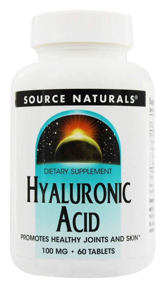 Source Naturals - Hyaluronic Acid 100 mg. - 60 Tablets