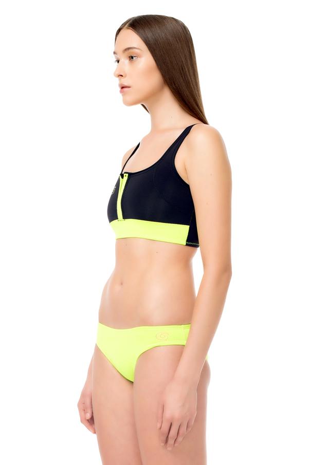 Signature Bralette Top with front zip / XS