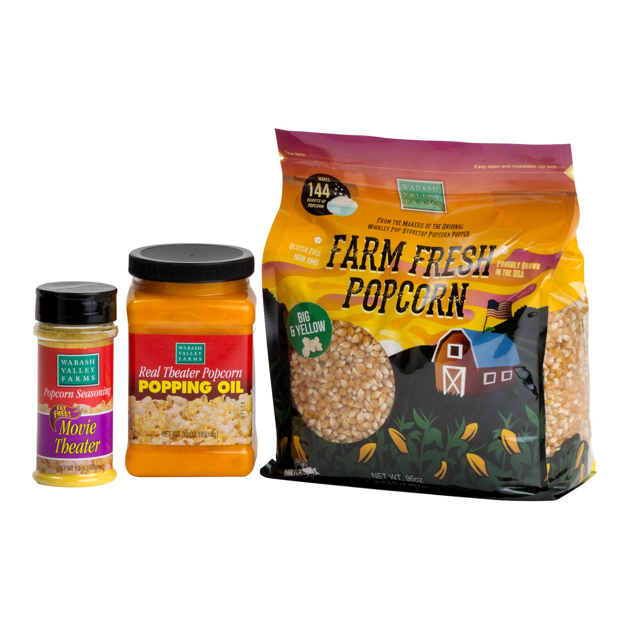 Wabash Valley Farms Real Theater Popcorn Gift Set by World Market