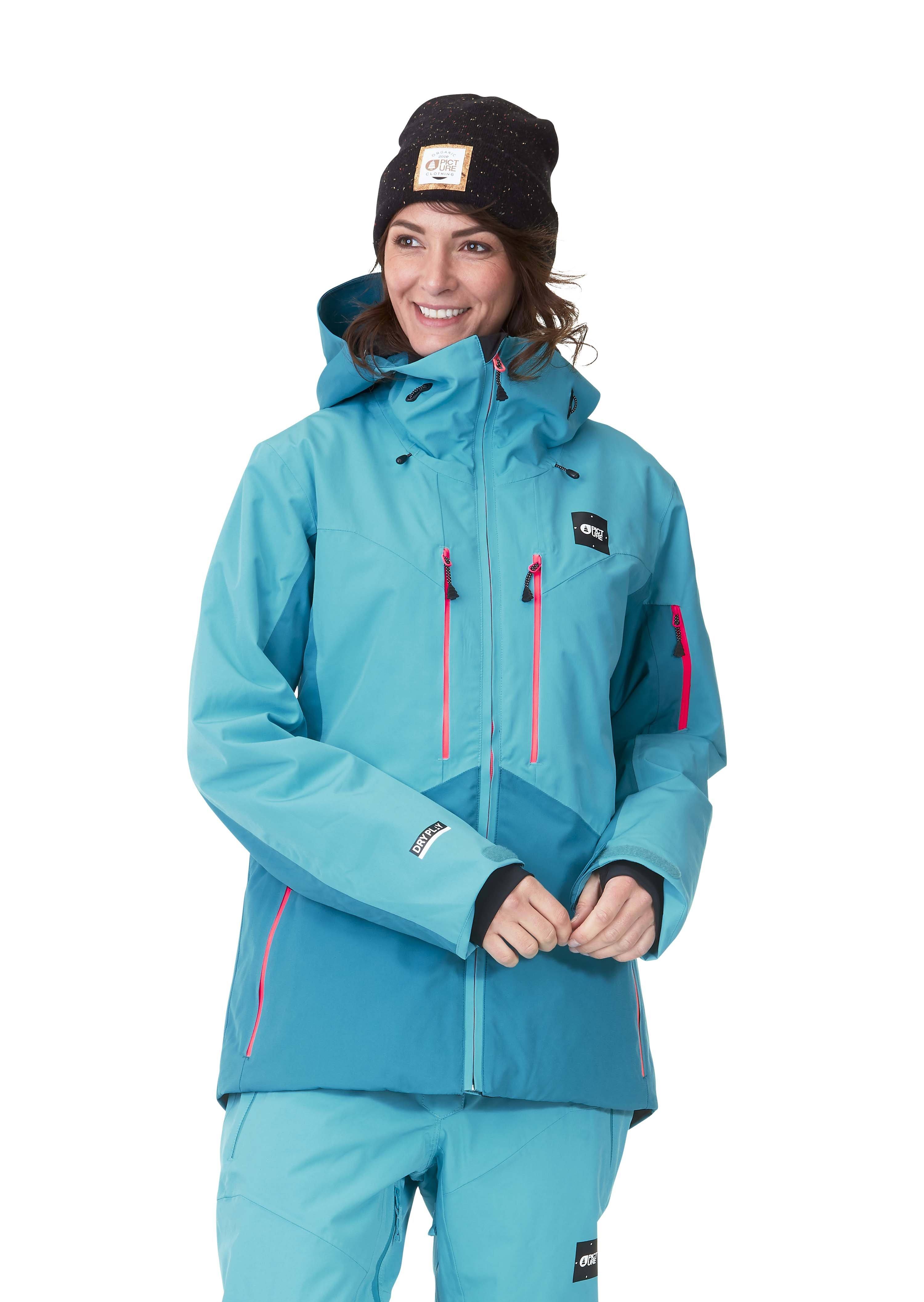 Picture Organic Women's Exa Jacket - Recycled Polyester, Light Blue / M