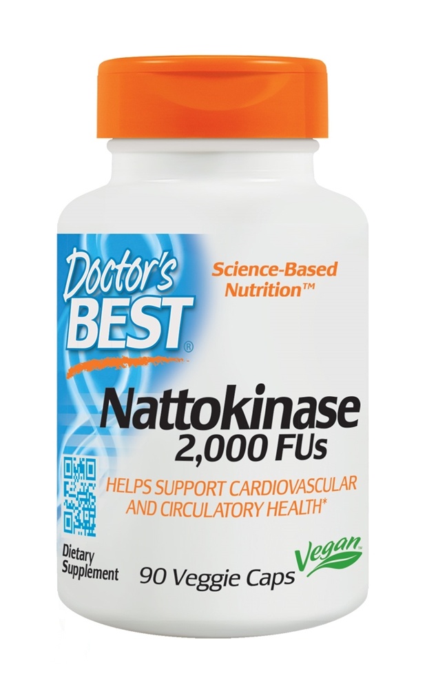 Doctor's Best - Nattokinase 2000 FU - 90 Vegetarian Capsules
