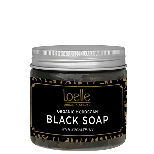 Moroccan Black Soap with Eucalyptus, 200 g