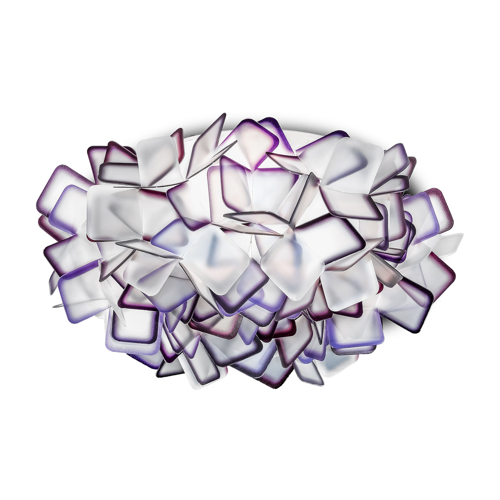 Slamp Clizia -kattovalaisin, Ø 32 cm, violetti