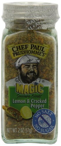 Chef Paul Prudhomme's Magic Seasoning Blends No Salt & No Sugar, Lemon and Cr...