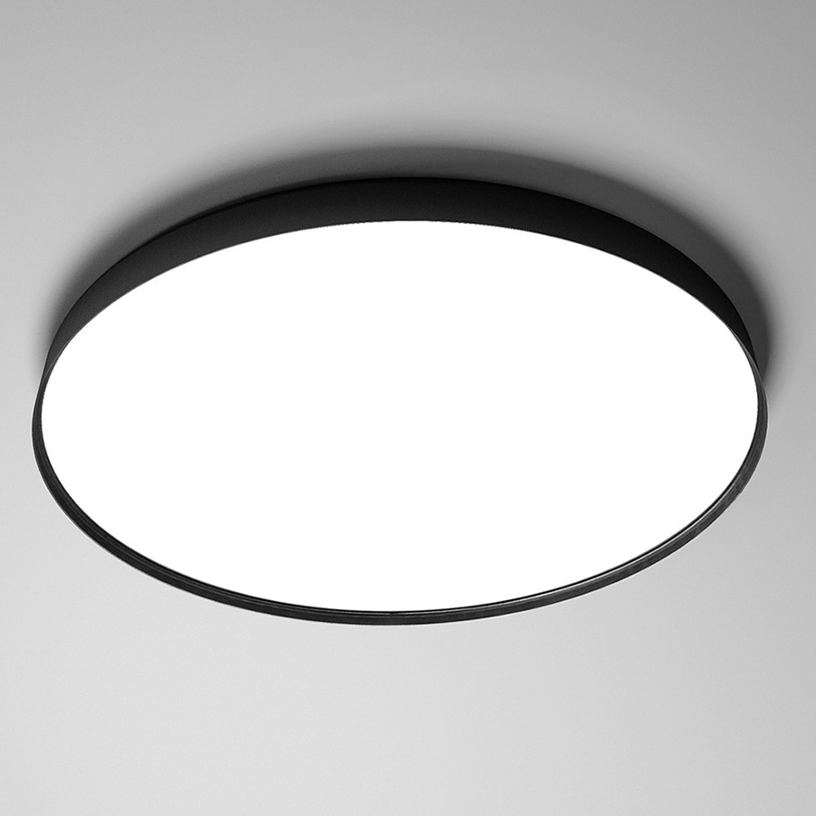 Luceplan Compendium Plate -LED-kattovalaisin musta
