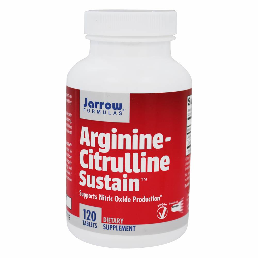 Jarrow Formulas - Arginine-Citrulline Sustain Nitric Oxide Production Support - 120 Tablets