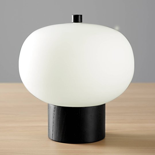 Grok iLargi -LED-pöytälamppu Ø 24 cm, tumma saarni