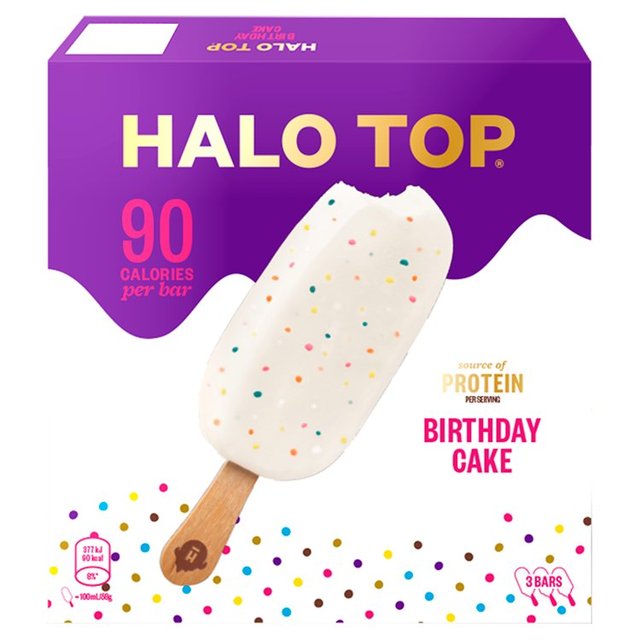 Halo Top Birthday Cake Low Calorie Sticks