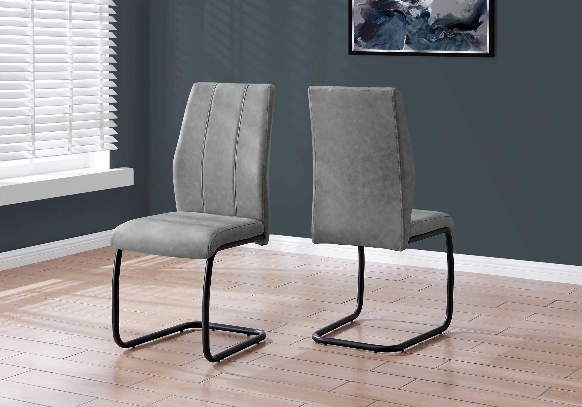 HomeRoots Jasmine Contemporary/Modern Polyester/Polyester Blend Dining Side Chair (Metal Frame) in Black | 332621