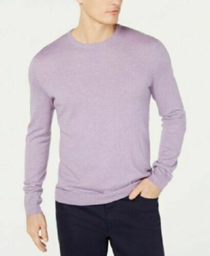 NWT!!! Tasso Elba Men's Cotton Blend Lightweight Crewneck Sweater Purple Size XL
