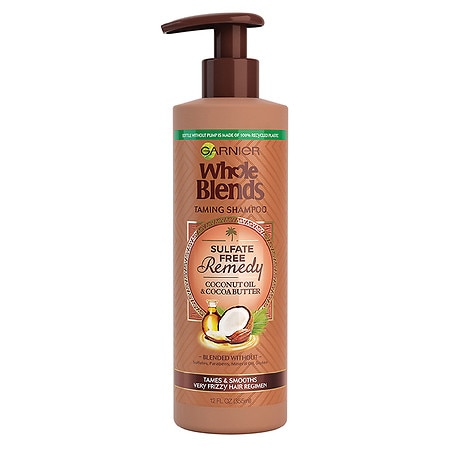 Garnier Whole Blends Sulfate Free Remedy Coconut Oil Shampoo for Very Frizzy Hair - 12.0 fl oz