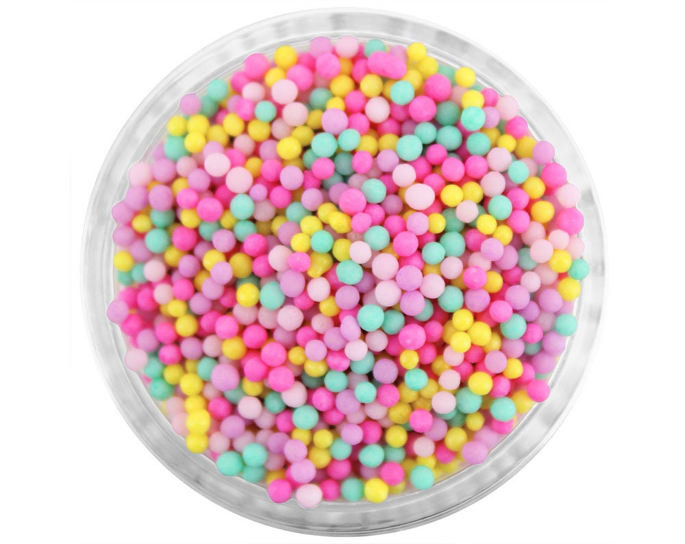 Carnival Non-Pareils Blend - Bright Blend Of Pink, Purple, Yellow & Mint Green Sprinkles For Cakes, Cookies Cupcakes
