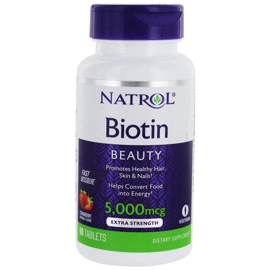 Biotin Fast Dissolve, 5000mcg - 90 tablets