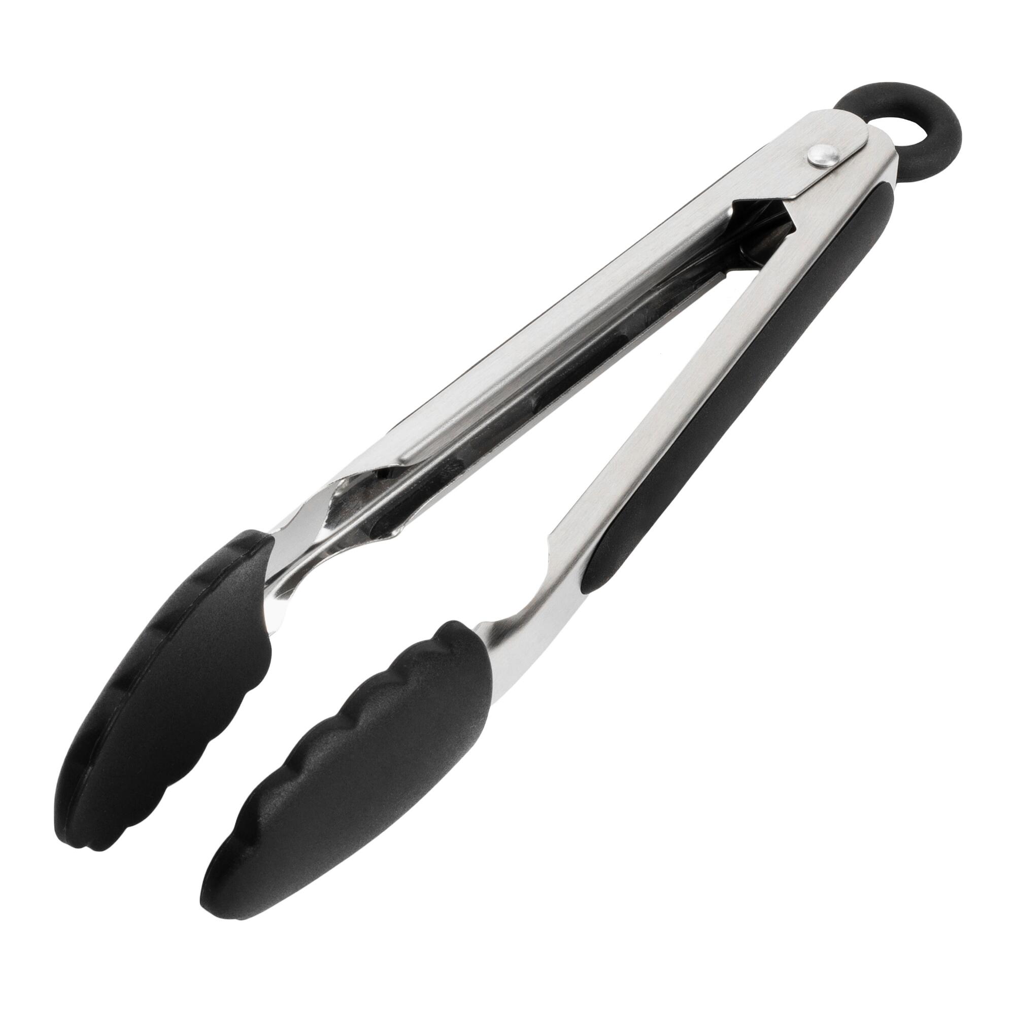 GreenPan Black Silicone and Stainless Steel Tongs by World Market