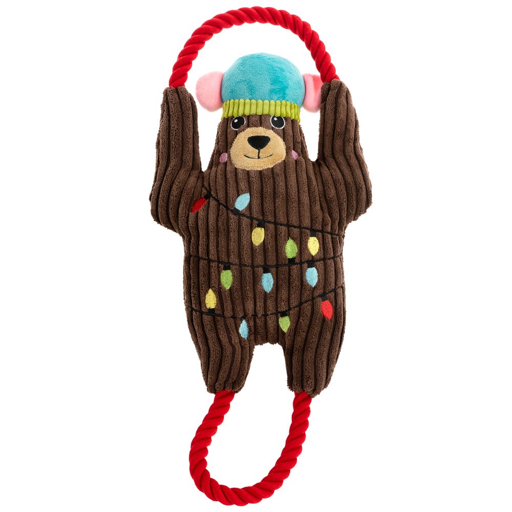 Bear with Rope Dog Toy - 1 Toy