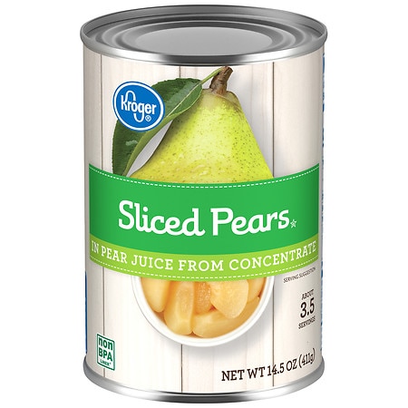 Kroger Sliced Pears in Pear Juice - 14.5 oz