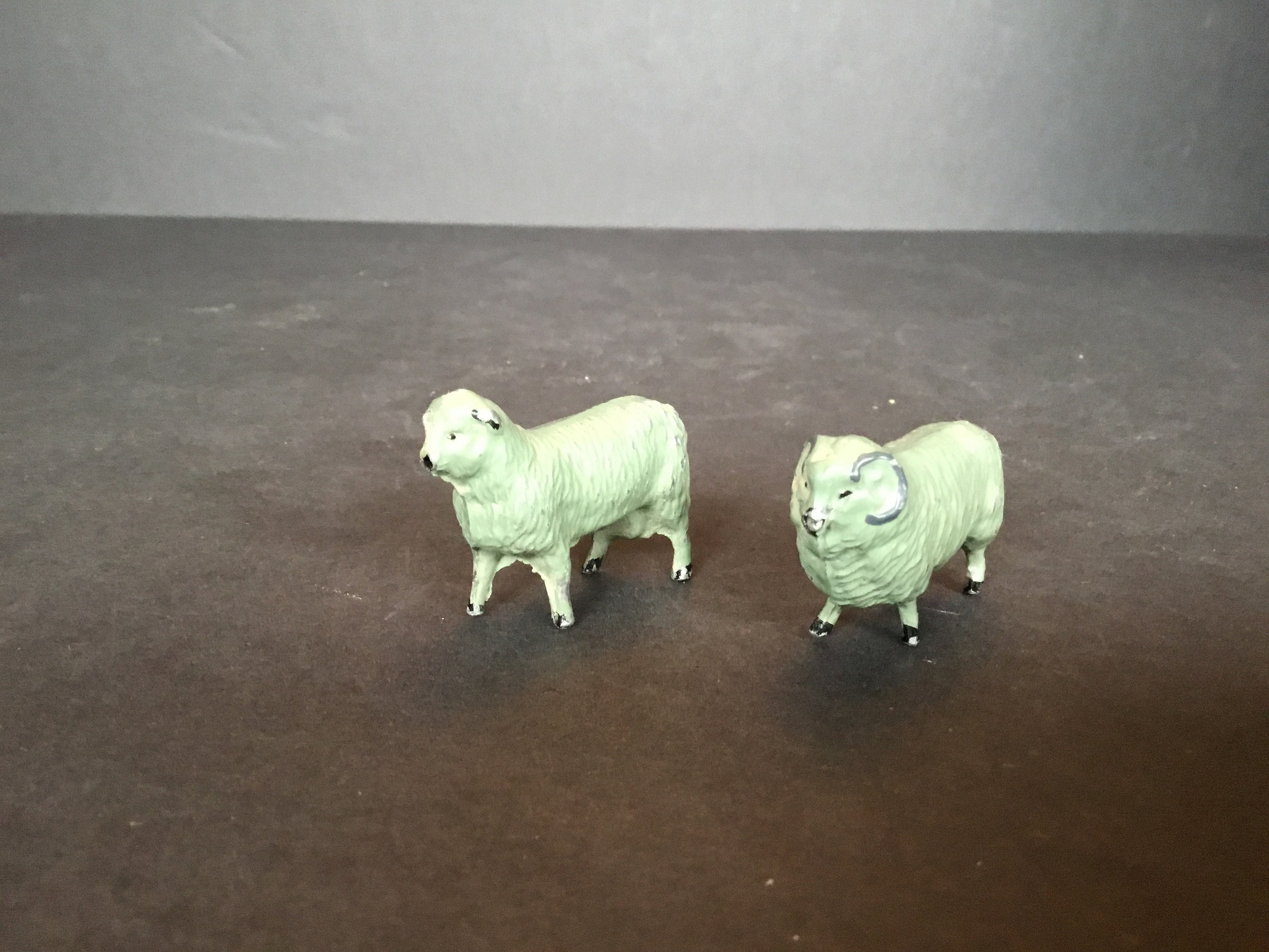 Vintage Lead Ram & Sheep - Mij